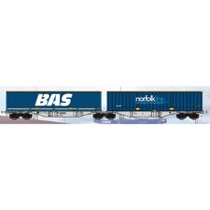 AAE containervogn med BAS og NorfolkLine 