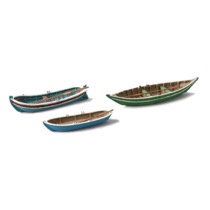 Old fashion Rowboats (3 pieces)    