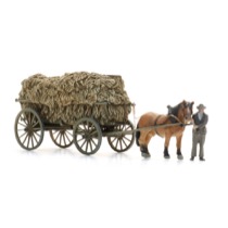 Traditional Leiterwagen with load + figure 