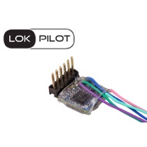 LokPilot 5 micro DCC/MM/SX, 6-pin Direkt vinklet, Retail, Sporvidde N, TT 
