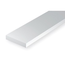 Hvid liste, 0,6x0,6 mm. 