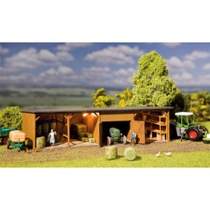 Hay bale store with workshop 