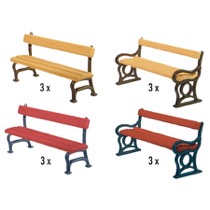 12 Park benches 