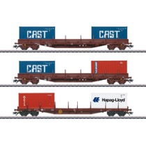 Containerwagen-Set SNCB 