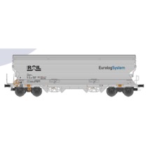 H0 Getreidewagen Tagnpps 95m³ weiß ATIR - EurologSystem 