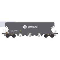 H0 Getr.wag. Tagnpps 101m³ 'ERMEWA' dkl.grau Logo weiß 