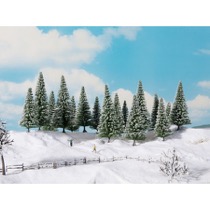 Snedækkede Grantræer 