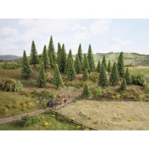 Model Spruce Trees, 10 pieces, 5 