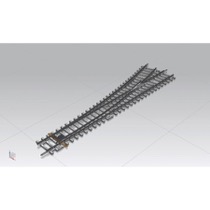 Weiche WL mit Betonschwellen 