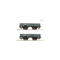 2-tlg. Set: Offene Güterwagen, kkStB DC