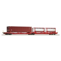 Articulated double pocket wagon T3000e, DB 