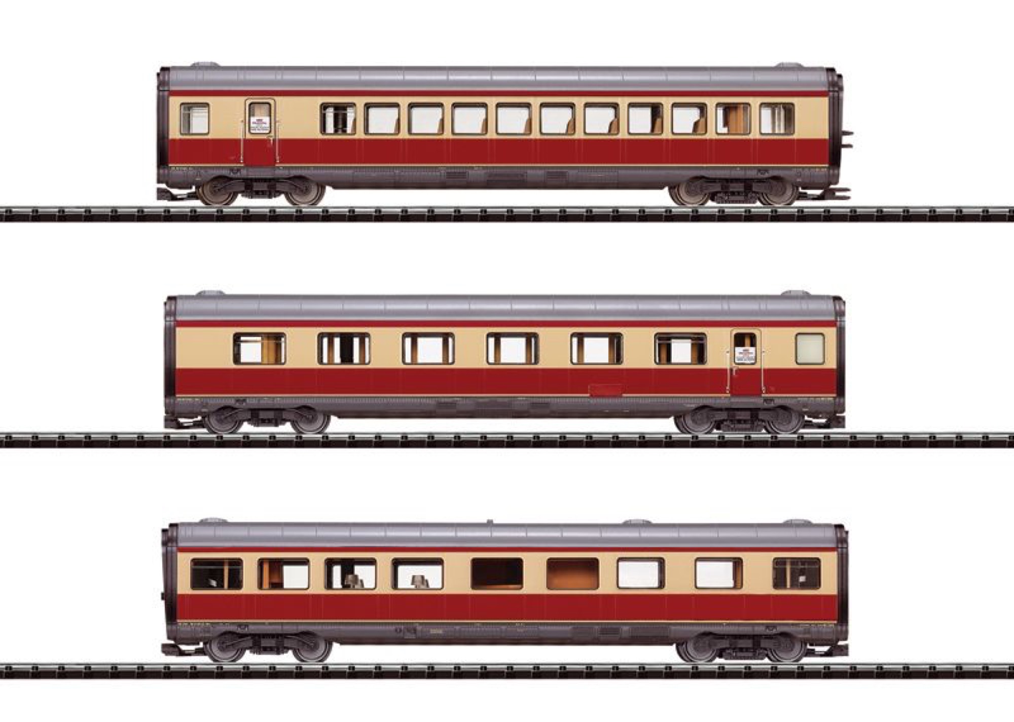 Rame Autorail Minitrix 15855 échelle N 1/160 - Occasion (éclairage HS)